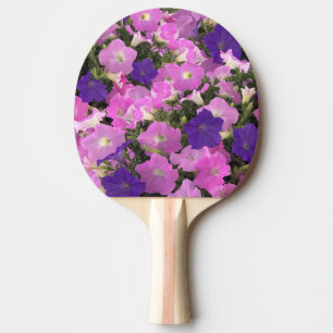 Foto von rosa und violetten Prunkwindenblüten Tischtennis Schläger