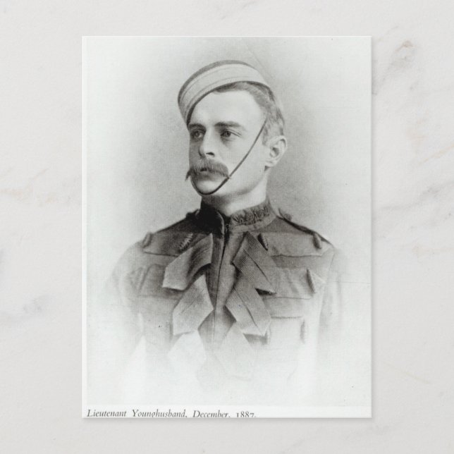 Foto von Sir Francis YoungEhemann Postkarte (Vorderseite)