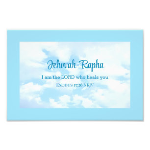 Foto von Sky bin ich der Herr, der Bibelverse heil