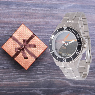 Foto von Sonnenaufgang, personalisiert Armbanduhr