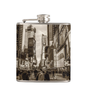 Foto von Times Square in New York City Flachmann