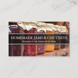 Foto von traditionellem Marmelade in Jars - Visite Visitenkarte