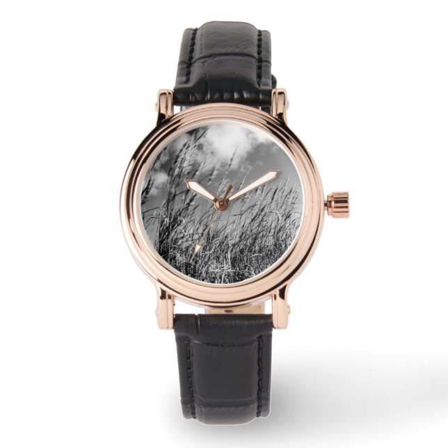 Foto von Weizenfeldern Armbanduhr (Vorderseite)