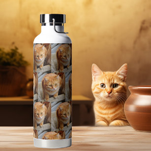 Foto Vorlage für den benutzerdefinierten Hund Katz Trinkflasche