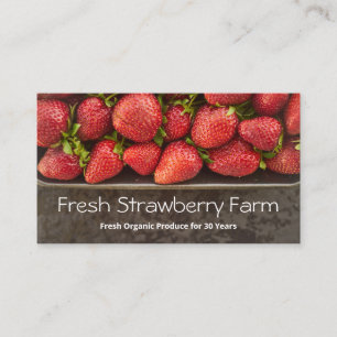 Foto Wählen Sie Ihre eigene Strawberries Business Visitenkarte