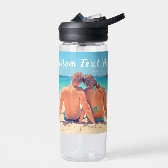 Foto Wasser Flasche Ihre Fotos und Text (Links)