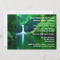 Foto Wasserfall Landschaft - Hochzeitsankündigung