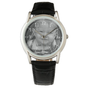 Foto Watch, Personalisiert Geschenke Vater Armbanduhr