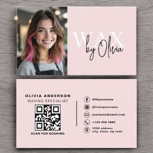 Foto Wax Specialist QR-Kodex Rosa Visitenkarte