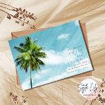 Foto Wedding am Strand Save The Date<br><div class="desc">Set den Ton für Ihre Hochzeit in Urlaubsort am Strand mit diesem schlichten und eleganten Strand Save the Date.</div>
