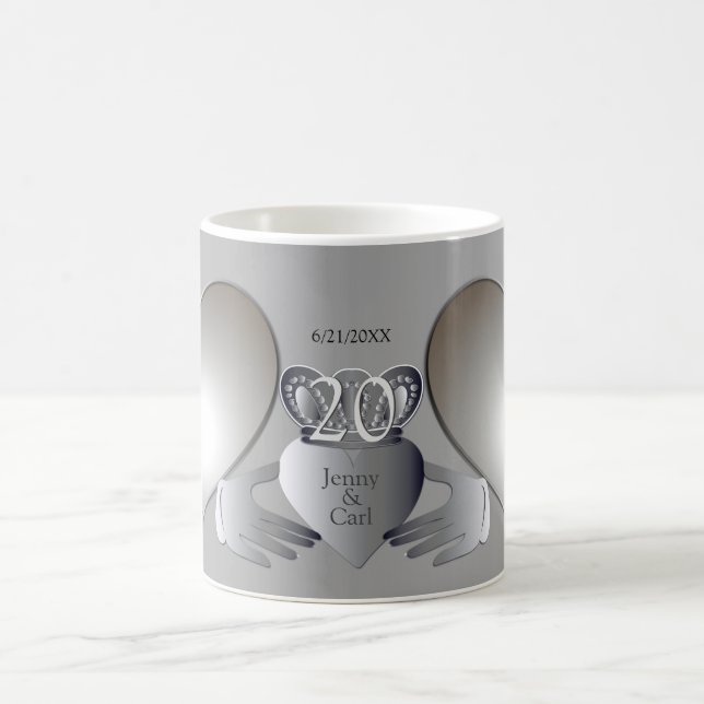 Foto Wedding Anniversary    CladdaughKaffee Tasse (Mittel)