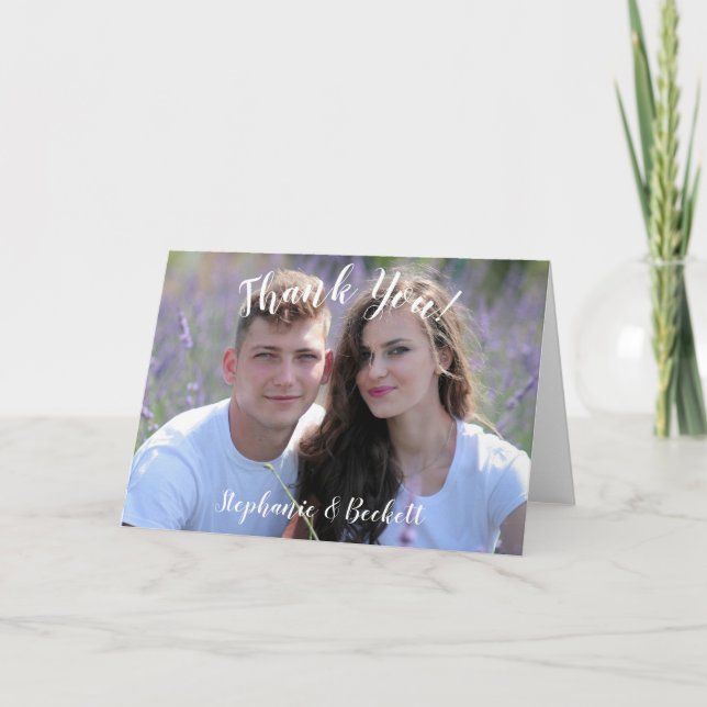 Foto Wedding Dankeschön Karten (Vorderseite)