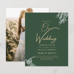 Foto Wedding Einladung JUNIPER GREEN Moderne