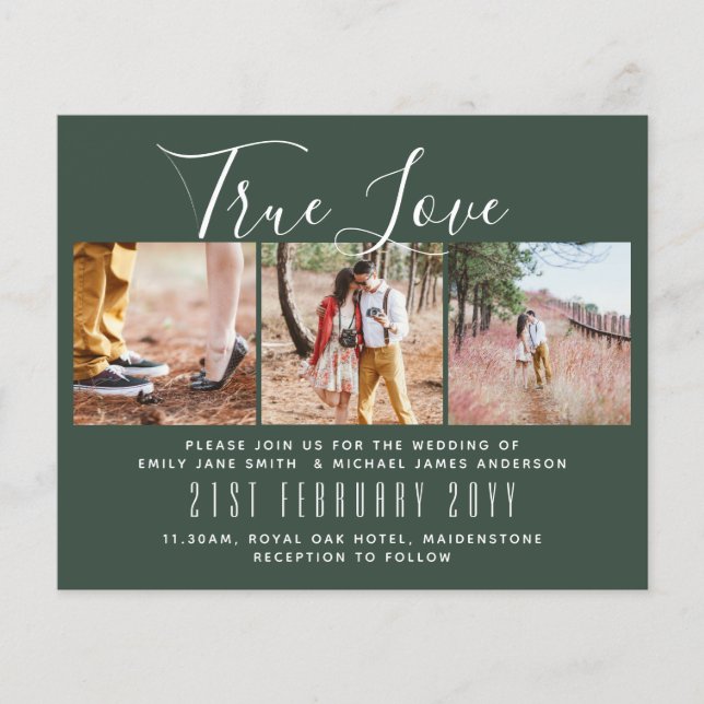 Foto Wedding Einladung Verlobung Brautparty Flyer (Vorne)