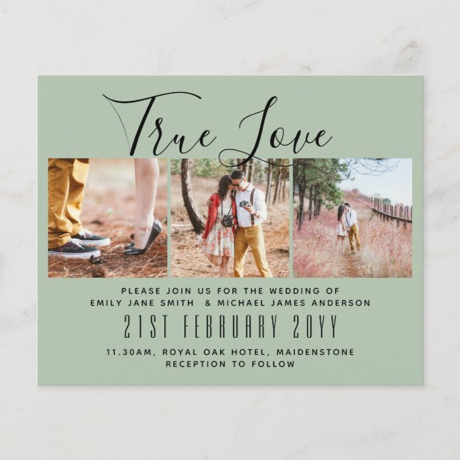 Foto Wedding Einladung Verlobung Brautparty Flyer (Vorne)