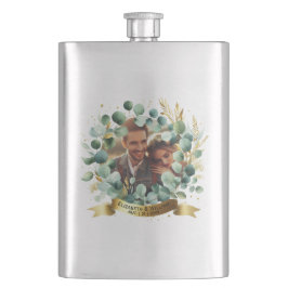 FOTO Wedding Gift Neuvermählte Jubiläumspaare Flachmann
