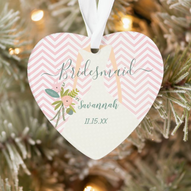 Foto Wedding Gown Bridesmaid Keepake Bevorzugung O Ornament (Baum)