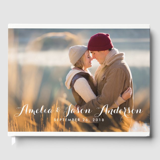 Foto Wedding Guest Book, fügen Sie Ihr Foto Gästebuch (Vorderseite)