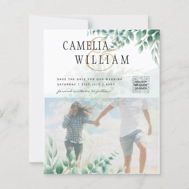 Foto WEDDING INVITATION Eukalyptus (Vorderseite)