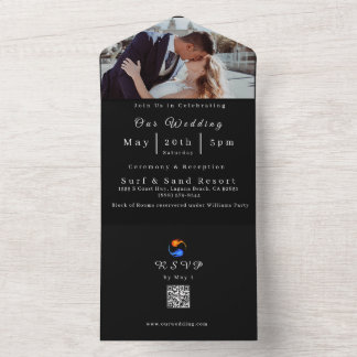 Foto Wedding Invitation-QR-Code- All In One Einladung