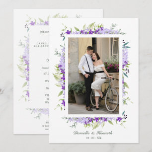Foto Wedding Lila Shades Blume & Branche Einladung