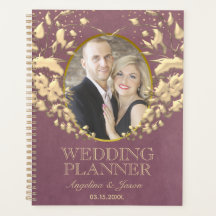 Foto Wedding Luxury Lila und goldenes Herz