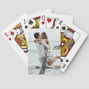 Foto Wedding Newlywed Spielkarten