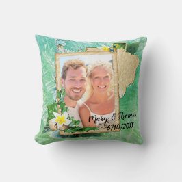 Foto Wedding Pillow Tropical Kissen