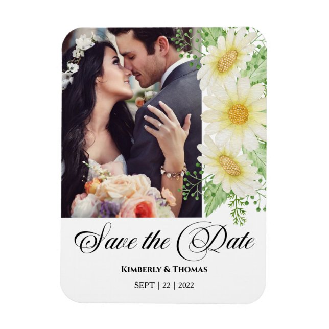 Foto Wedding Save the Date Magnet (Vertikal)