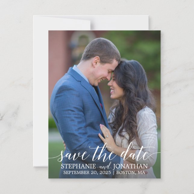 Foto Wedding Save the Date Magnete, One Picture Magneteinladung (Vorderseite)