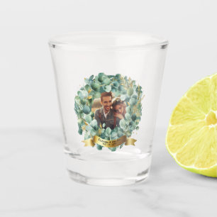 FOTO Wedding Vielen Dank Eucalyptus Blätter Gesche Schnapsglas