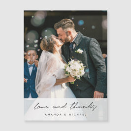 Foto Wedding Vielen Dank Magnet