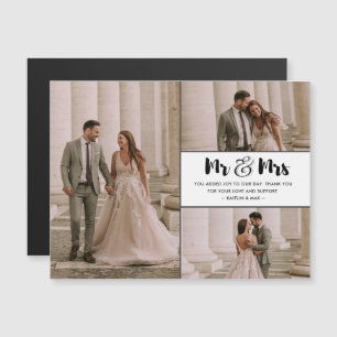 Foto Wedding Vielen Dank Magnetkarte