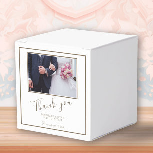 Foto Wedding Vielen Dank Personalizable Geschenkschachtel