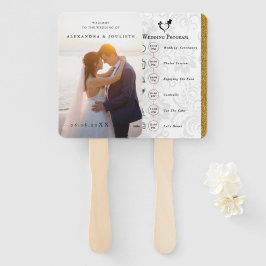 FOTO Wedding Welcome Hand Fan Fächer