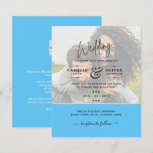 FOTO WEDING INVITATION Budget Overlay Text LeahG