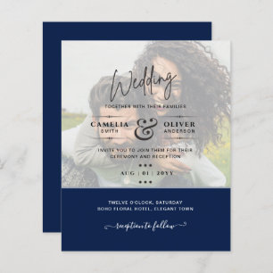FOTO WEDING INVITATION Budget Overlay Text LeahG