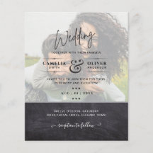 FOTO WEDING INVITATION Budget Overlay Text LeahG