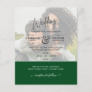 FOTO WEDING INVITATION Budget Overlay Text LeahG Flyer