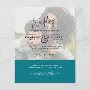 FOTO WEDING INVITATION Budget Overlay Text LeahG Flyer
