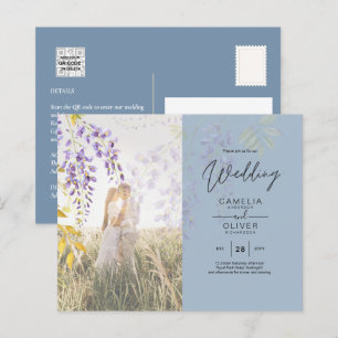 FOTO WEDING INVITATION Wisteria Floral BUDGET
