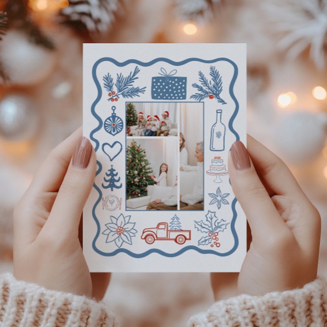 Foto Weihnachten Doodle Line Kunst-Urlaub (Von Creator hochgeladen)