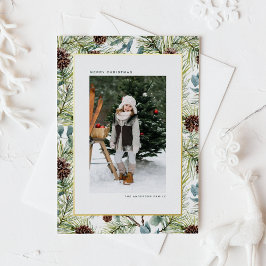 Foto Weihnachten Folien Feiertagspostkarte