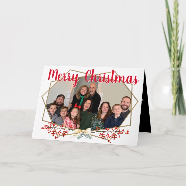 Foto Weihnachten - Geometrischer Rahmen (Vorderseite)