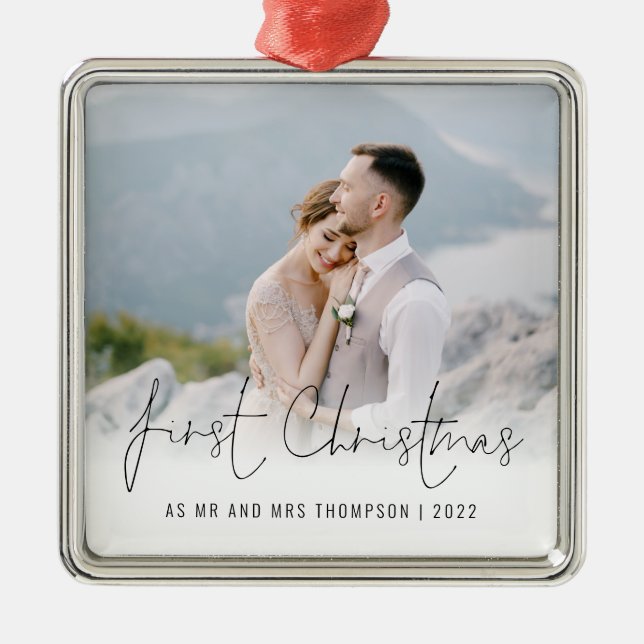 Foto Weihnachten Ornament Aus Metall (Vorne)