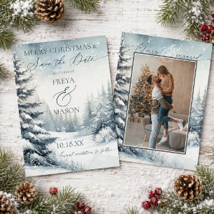 Foto Weihnachten Save the Date Einladung
