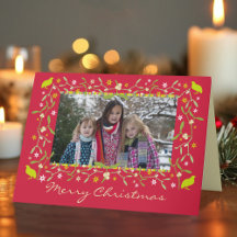 Foto Weihnachten Weihnachten - Stars Rot