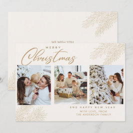 Foto Weihnachts-Familienurlaubskarte Einladung