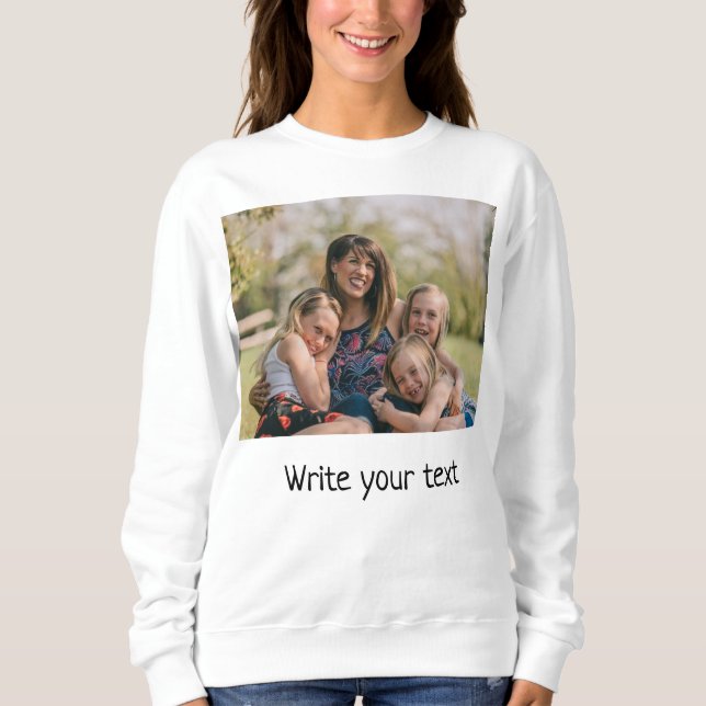 Foto Weihnachtsfeier Sweatshirt (Vorderseite)