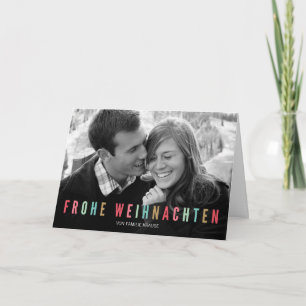 Foto Weihnachtskarte Bunte Weihnachten